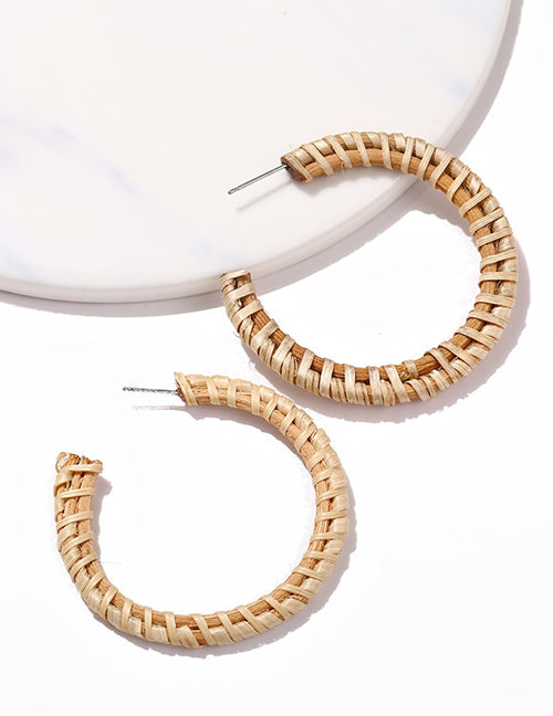 Rattan Woven Hoops