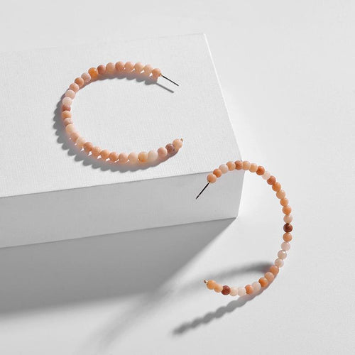 Layla Multi-toned Peach Hoops